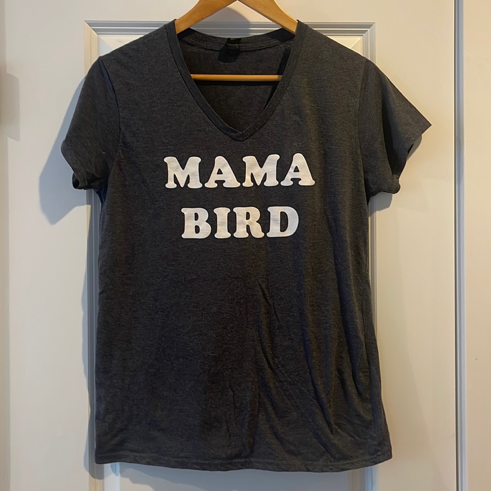 Mama Bird Soft V-Neck Lightweight Tee